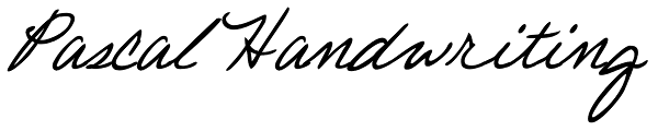 Pascal Handwriting Font