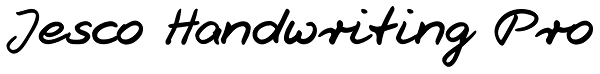 Jesco Handwriting Pro Font