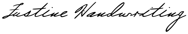 Justine Handwriting Font