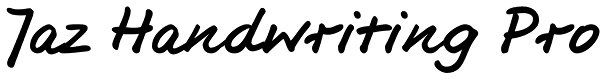 Jaz Handwriting Pro Font