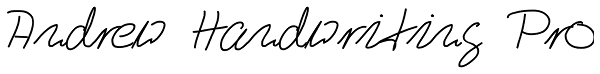 Andrew Handwriting Pro Font