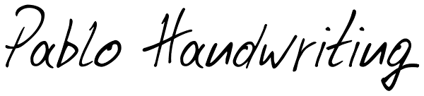 Pablo Handwriting Font