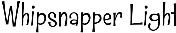 Whipsnapper Light Font