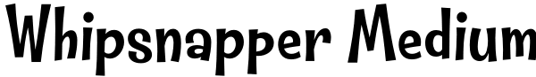 Whipsnapper Medium Font