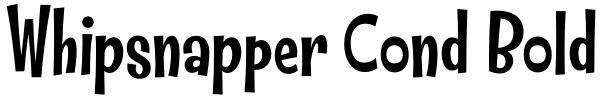 Whipsnapper Cond Bold Font