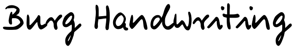 Burg Handwriting Font