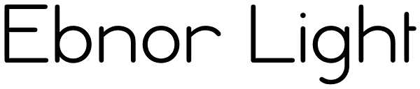 Ebnor Light Font