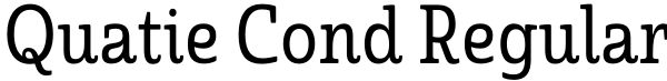 Quatie Cond Regular Font