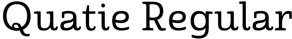 Quatie Regular Font