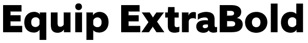 Equip ExtraBold Font