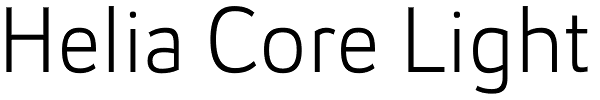 Helia Core Light Font