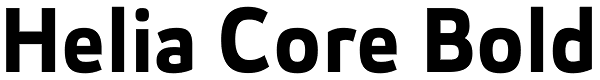 Helia Core Bold Font