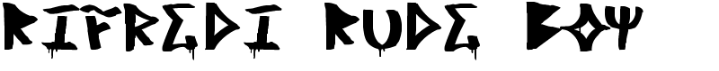 Rifredi Rude Boy Font