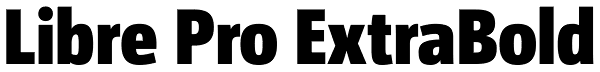 Libre Pro ExtraBold Font