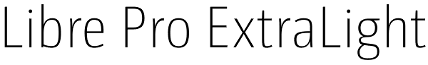 Libre Pro ExtraLight Font