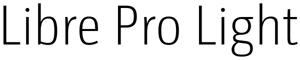Libre Pro Light Font