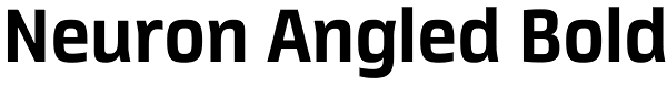 Neuron Angled Bold Font