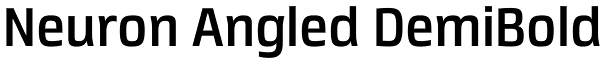 Neuron Angled DemiBold Font