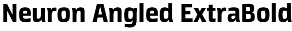 Neuron Angled ExtraBold Font