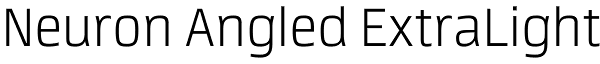 Neuron Angled ExtraLight Font