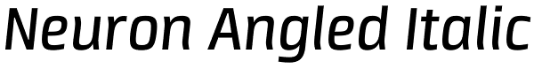 Neuron Angled Italic Font