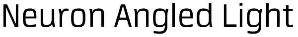 Neuron Angled Light Font