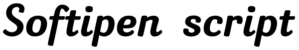 Softipen script Font