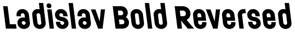 Ladislav Bold Reversed Font