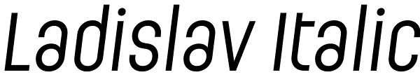 Ladislav Italic Font