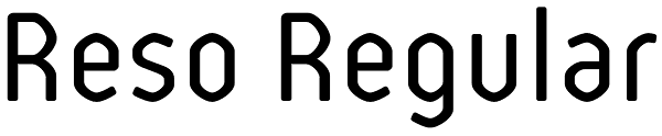 Reso Regular Font