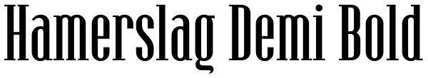 Hamerslag Demi Bold Font