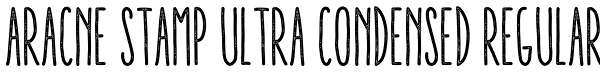 Aracne Stamp Ultra Condensed Regular Font