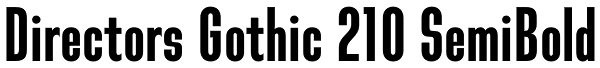 Directors Gothic 210 SemiBold Font