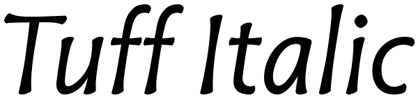 Tuff Italic Font