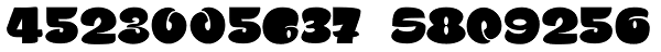 ChefScript Numbers Font