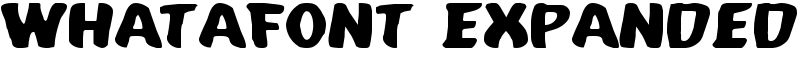 Whatafont Expanded Font