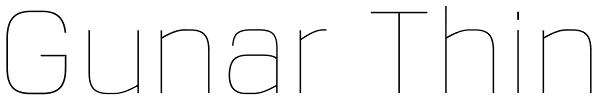 Gunar Thin Font