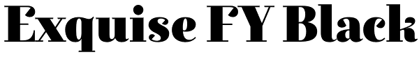 Exquise FY Black Font