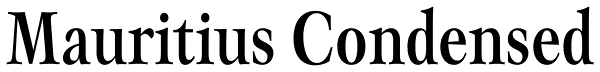 Mauritius Condensed Font