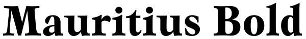 Mauritius Bold Font