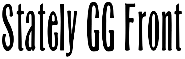 Stately GG Front Font