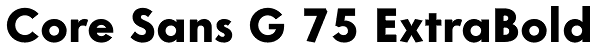 Core Sans G 75 ExtraBold Font