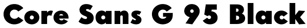 Core Sans G 95 Black Font