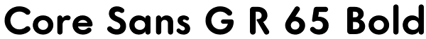 Core Sans G R 65 Bold Font