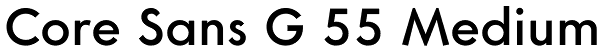 Core Sans G 55 Medium Font