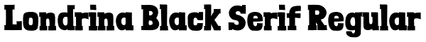 Londrina Black Serif Regular Font