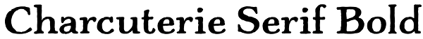 Charcuterie Serif Bold Font