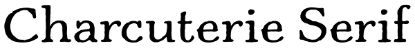 Charcuterie Serif Font