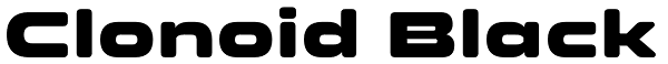 Clonoid Black Font