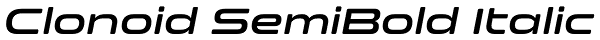 Clonoid SemiBold Italic Font